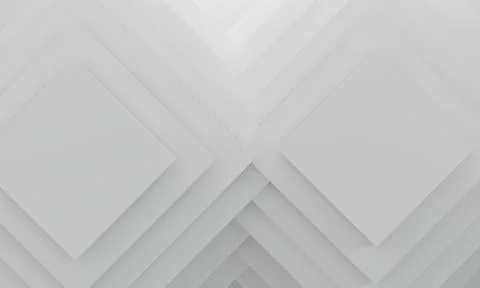 Abstract geometric white color texture background. 3d rendering. Stock Illustration