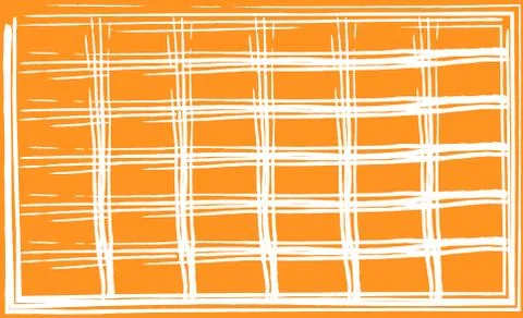 Abstract geometric yellow background white grid fuzzy lines Stock Illustration