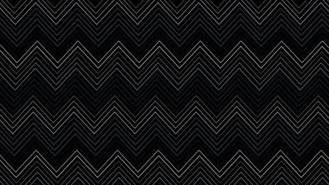 Abstract geometric zigzag line pattern moving across dark black background .. Stock Footage 347820111