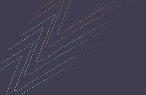 Abstract Geometric Zigzag Lines On Dark Background  Minimal Neon Linear Pat.. Stock Illustration
