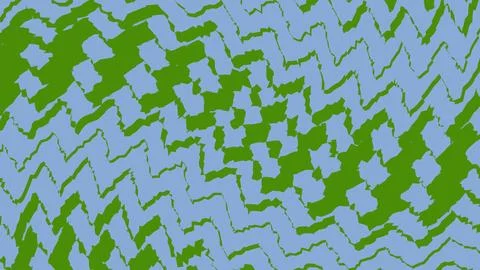 Abstract geometric zigzag pattern in green and blue colors Stockillustratie