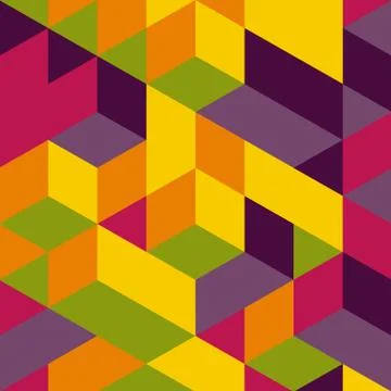 Abstract geometrical 3d background. Can be used for wallpaper, w Stock Illustration