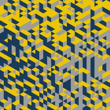 Abstract geometrical 3d background Stock Illustration