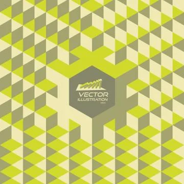 Abstract geometrical 3d background Stock Illustration