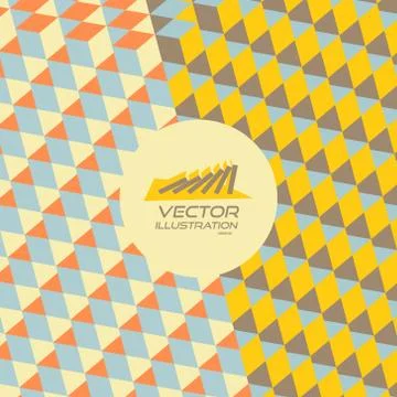 Abstract geometrical 3d background Stock Illustration