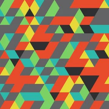 Abstract geometrical 3d background Stock Illustration