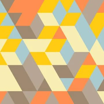 Abstract geometrical 3d background Stock Illustration