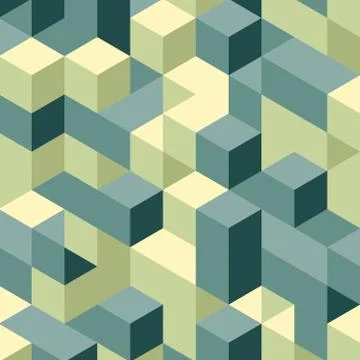 Abstract geometrical 3d background Stock Illustration
