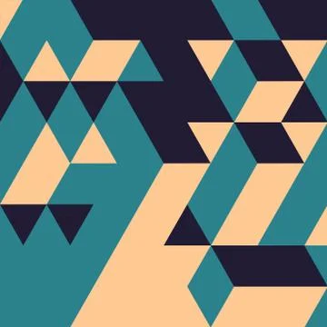 Abstract geometrical 3d background Stock Illustration