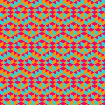 Abstract geometrical  3d background.  Seamless pattern Stock Illustration