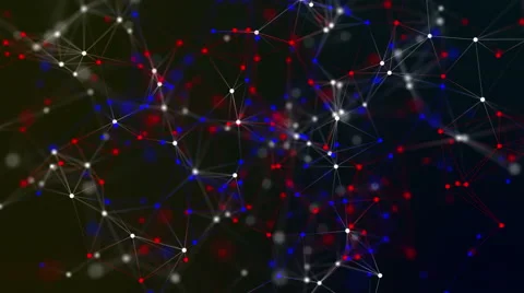 Abstract geometrical background with lines and dots 스톡 동영상 67549846