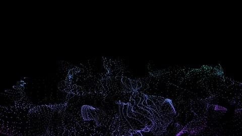 Abstract geometrical background with moving dots. Stock Footage 78534888