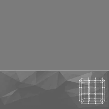 Abstract geometrical background. The template design booklet, brochure, banne Illustrazione stock