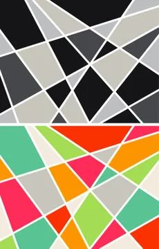 Abstract geometrical backgrounds Stock Illustration