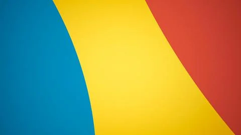 Abstract geometrical creative background, different shapes and colors. Blue Stock Illustration