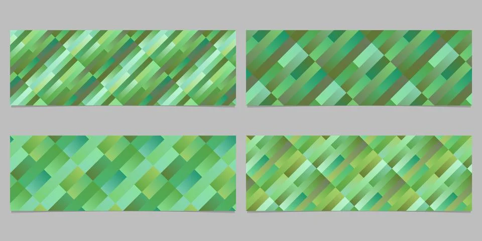 Abstract geometrical diagonal stripe pattern banner template set 스톡 일러스트