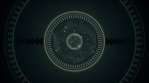 Abstract geometrical form animation Stock Footage 60600443