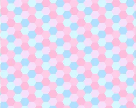 Abstract geometrical multi colored background pink blue hexagons Stock Illustration