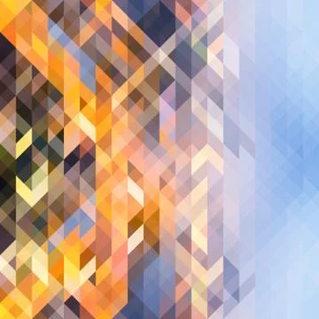 Abstract geometrical multicolored background of overlapping triangles Stock Illustration