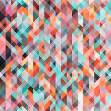 Abstract geometrical multicolored background of overlapping triangles Stock Illustration
