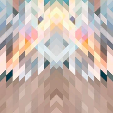 Abstract geometrical multicolored background of overlapping triangles Stock Illustration