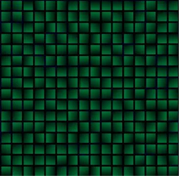 Abstract geometrical seamless pattern with rectagles. Green checked backgroun Stock Illustration