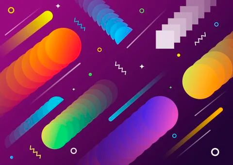 Abstract geometrical shape background design Stock-Illustration