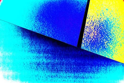 Abstract geometrical solid figures still life. Colorful three-dimensional p.. Ilustração Stock