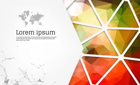 Abstract geometrical triangles background Stock Illustration