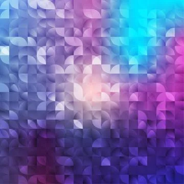 Abstract geometrical vector background. Mosaic abstract texture, light backdrop Stock Illustration