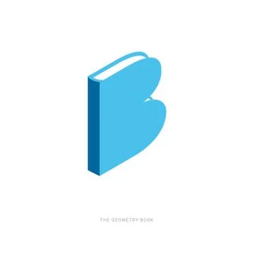 Abstract Geometry B Letter. Isolated Vector Illustration Stock Illustration