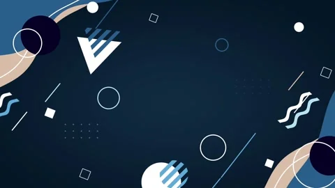 Abstract geometry background animation. Blue wallpaper Stock Footage 271635868