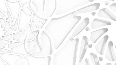 Abstract geometry background with decorative design element. 3D render Illustrazione stock