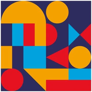 Abstract geometry background with patterns of circle geometric Stock Illustration