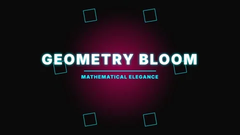 Abstract geometry bloom animation showing mathematical elegance and complex.. Stock Footage 337656227