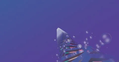 Abstract geometry blue Stock Illustration