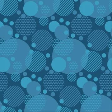 Abstract geometry circle background. vector seamless pattern for fabric, wrap 스톡 일러스트