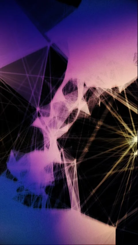 Abstract geometry, gradient patterns and lines morph Stock Footage 324960583