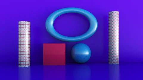 The abstract geometry Illustration