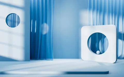 Abstract geometry interior background, 3d rendering. Ilustración de archivo