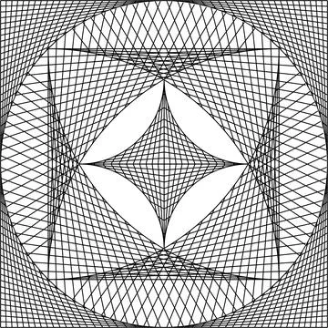 Abstract geometry mandala background icon logo tattoo. vector illustration. Stock Illustration