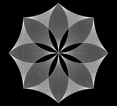 Abstract geometry mandala background icon logo tattoo. vector illustration. Stock Illustration