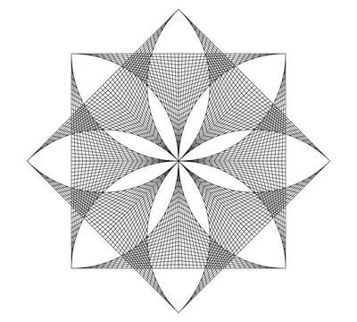 Abstract geometry mandala background icon logo tattoo. vector illustration. Stock Illustration