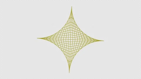 Abstract geometry mandala on transparent background. 4K footage. Vidéo 329927537