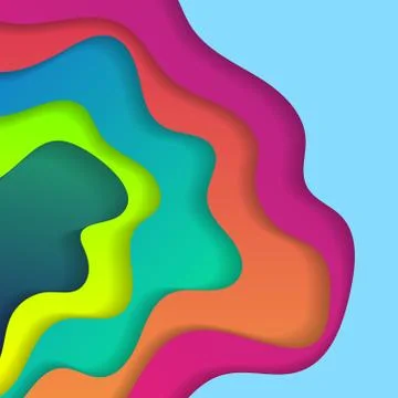 Abstract geometry paper background Stock Illustration