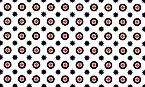 Abstract geometry pattern abstract geometric round flower background seaml... Foto stock