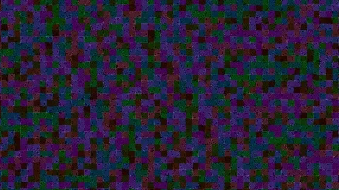 Abstract Geometry Pattern Orange Green Cyan Magenta Rotating Loop Stock Footage 245908328