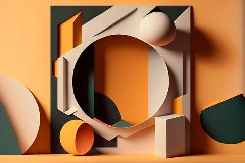 Abstract geometry posters with minimal architectural elements . abstract il.. Illustrazione stock