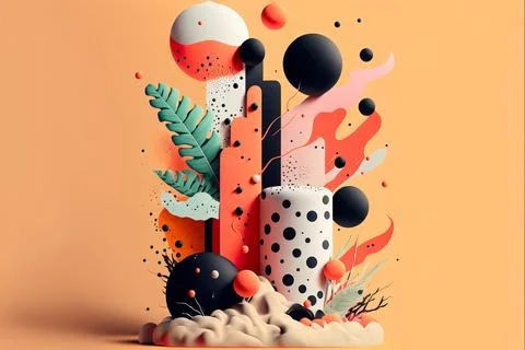 Abstract geometry posters with minimal architectural elements . abstract il.. Illustrazione stock