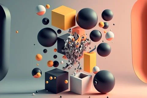 Abstract geometry posters with minimal architectural elements . abstract il.. Illustrazione stock
